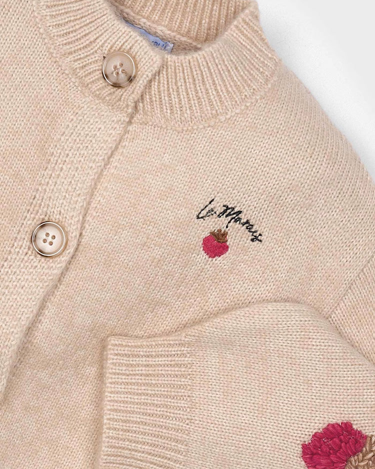 MAYORAL KNIT CARDIGAN - SESAME