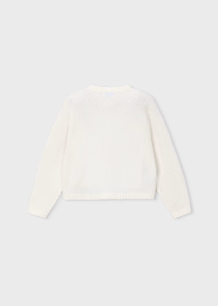 MAYORAL KNIT CARDIGAN - NATURAL