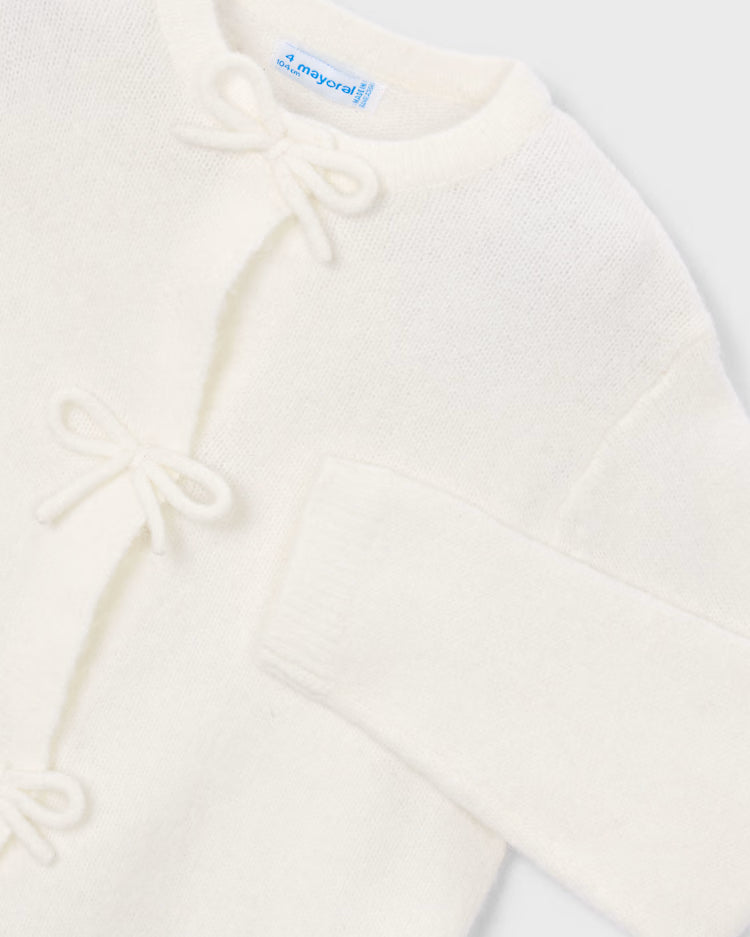 MAYORAL KNIT CARDIGAN - NATURAL