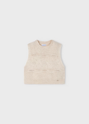 MAYORAL KNITED VEST - SAND