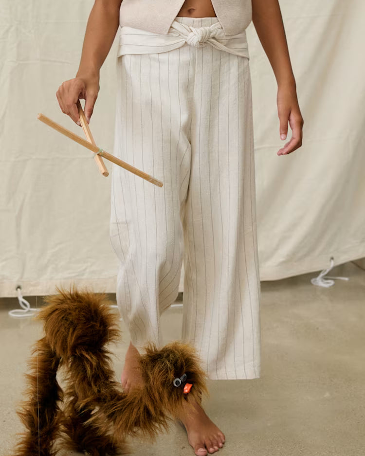 MAYORAL LINEN PANTS - NATURAL