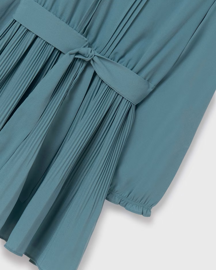 MAYORAL PLEATED DRESS - LAKE