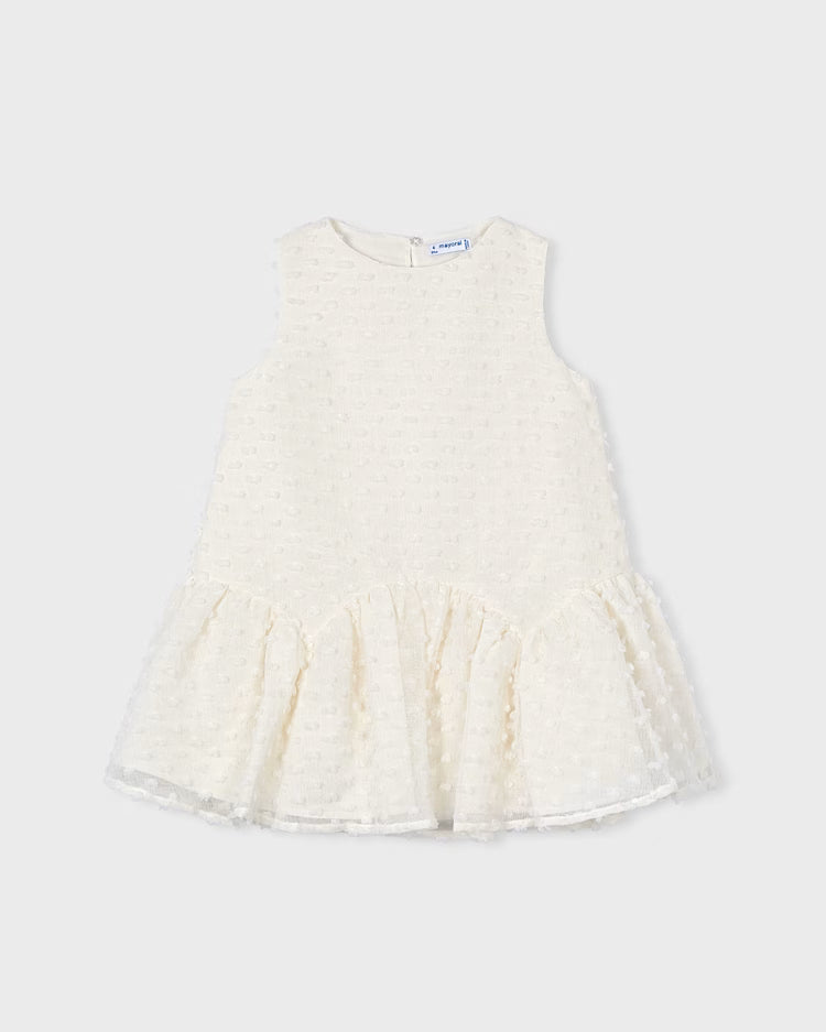 MAYORAL SWISS DOT DRESS - BONE