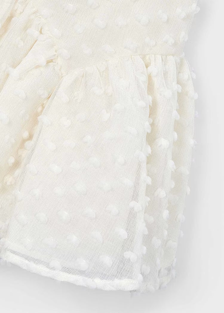 MAYORAL SWISS DOT DRESS - BONE