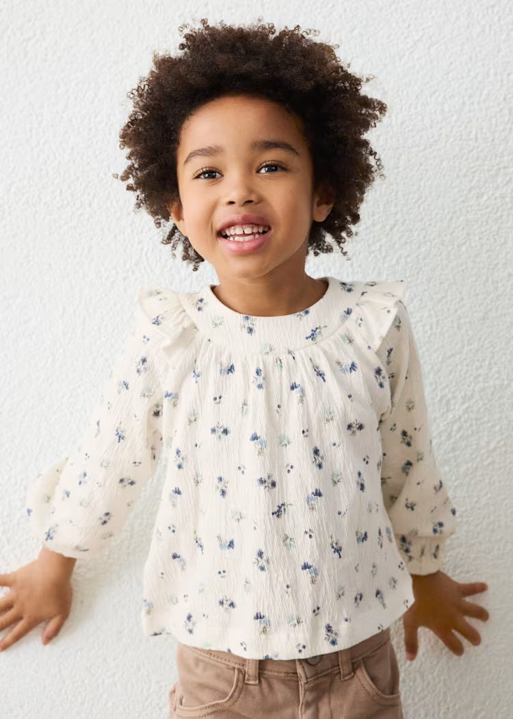 MAYORAL PRINTED BLOUSE - CREAM