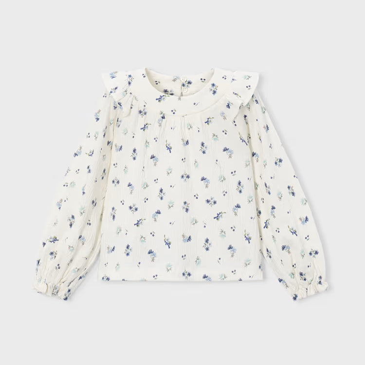 MAYORAL PRINTED BLOUSE - CREAM