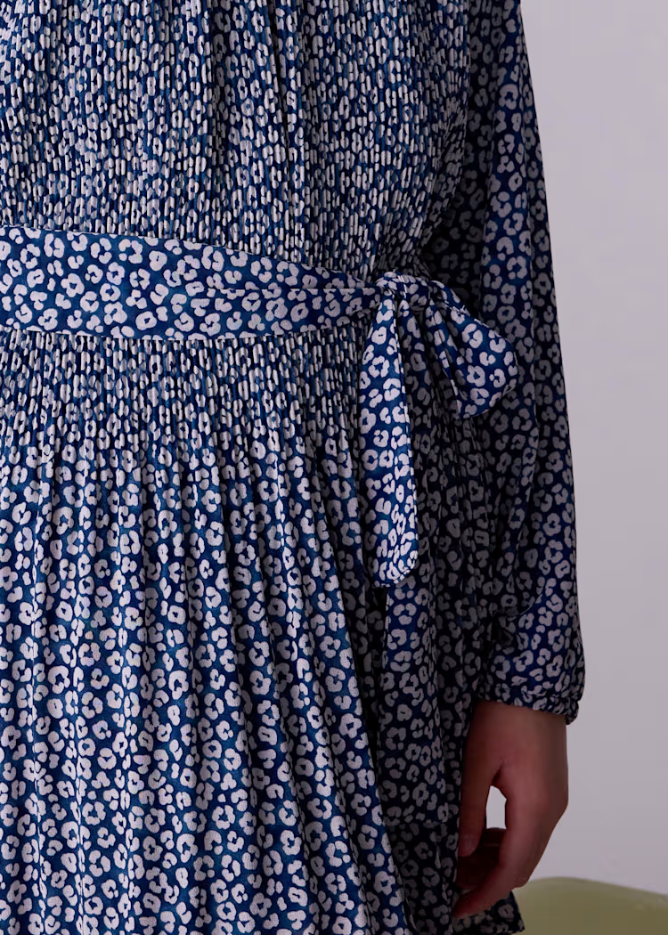 MAYORAL PLEAT DRESS - NAVY