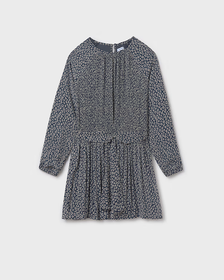MAYORAL PLEAT DRESS - NAVY