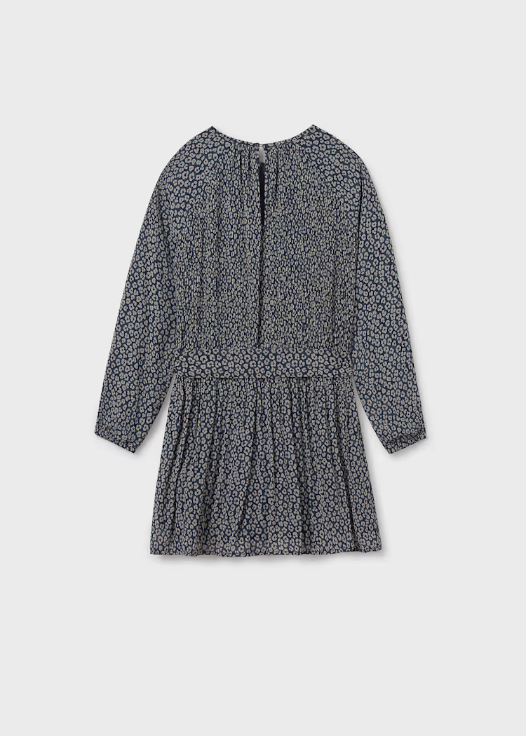 MAYORAL PLEAT DRESS - NAVY