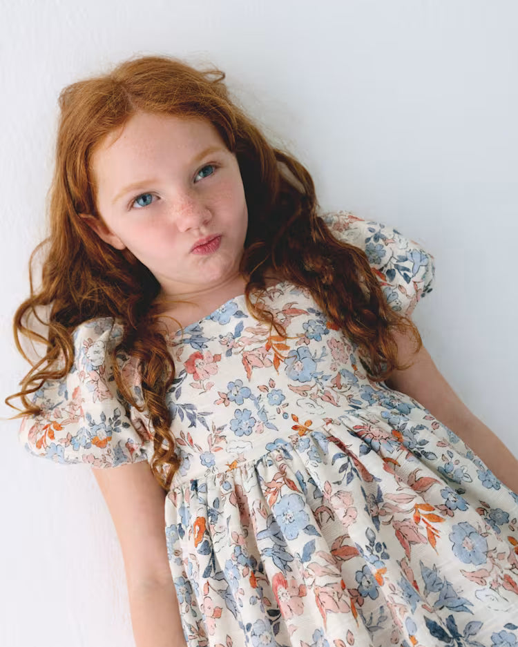 MAYORAL PRINTED DRESS - SALMON