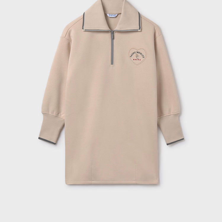 MAYORAL SWEAT DRESS - SAND