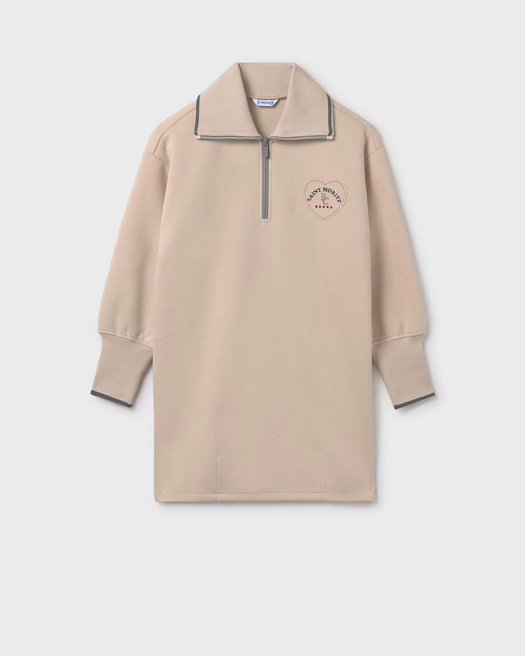 MAYORAL SWEAT DRESS - SAND