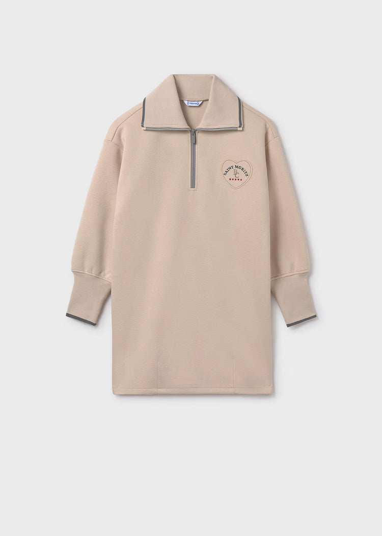MAYORAL SWEAT DRESS - SAND