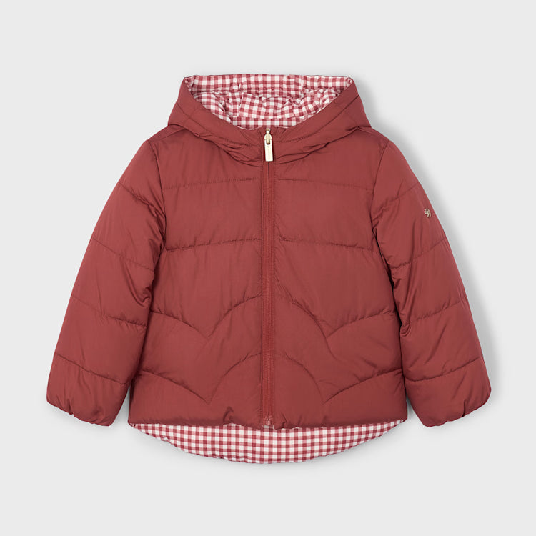 MAYORAL REVERSIBLE COAT - DARK RED