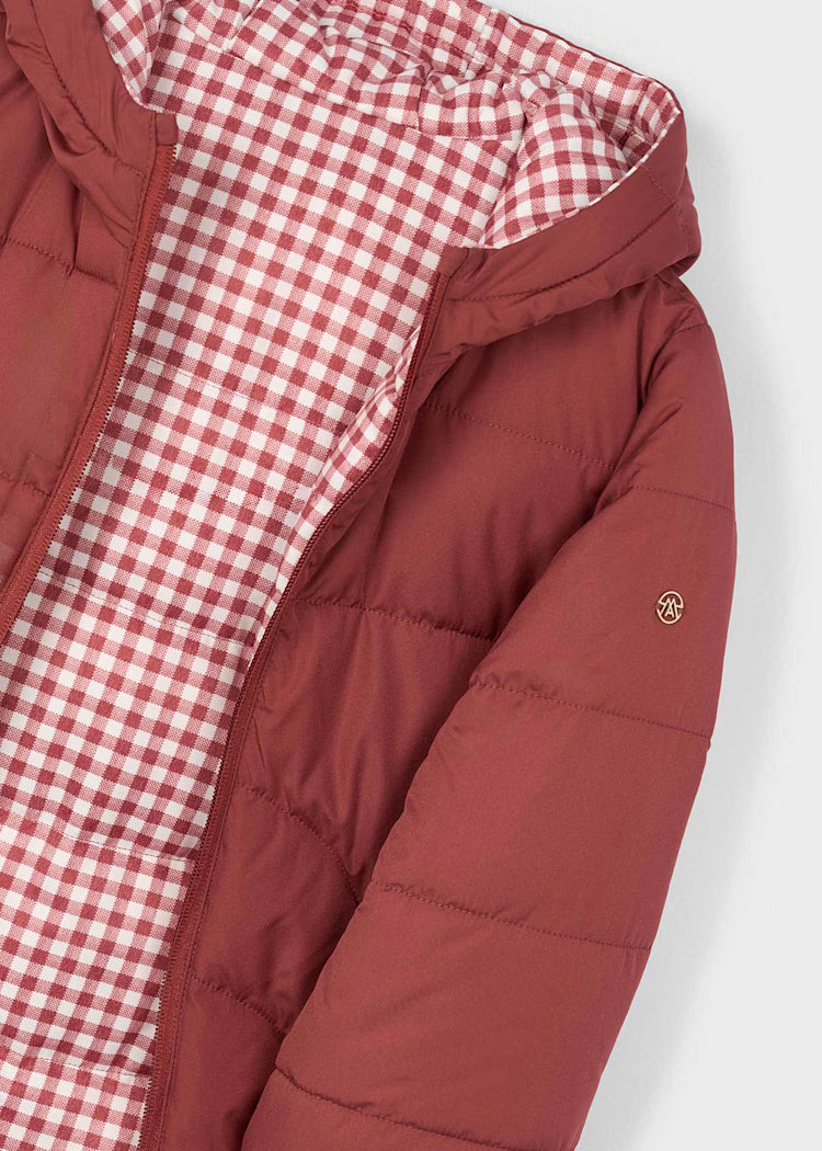 MAYORAL REVERSIBLE COAT - DARK RED