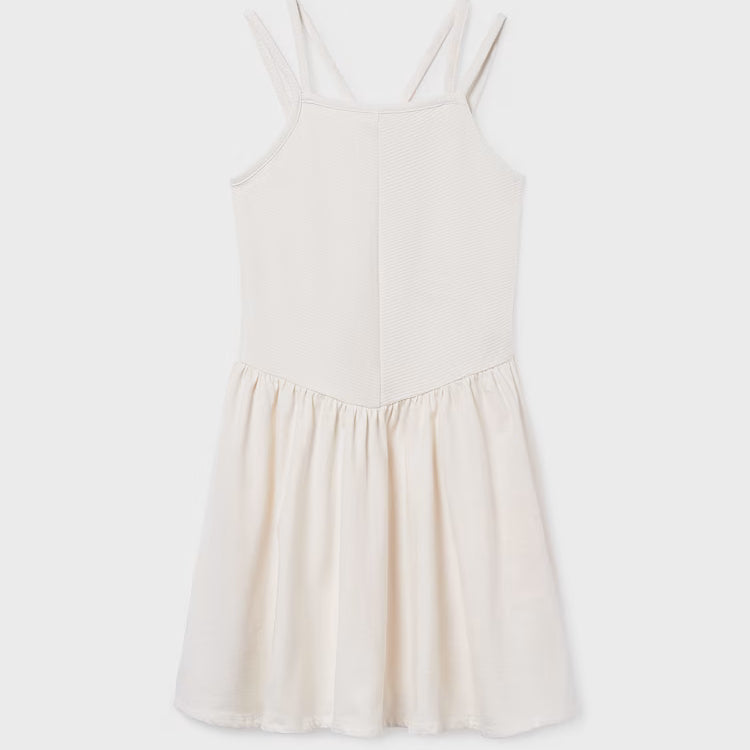 MAYORAL RIBBED DRESS - BONE
