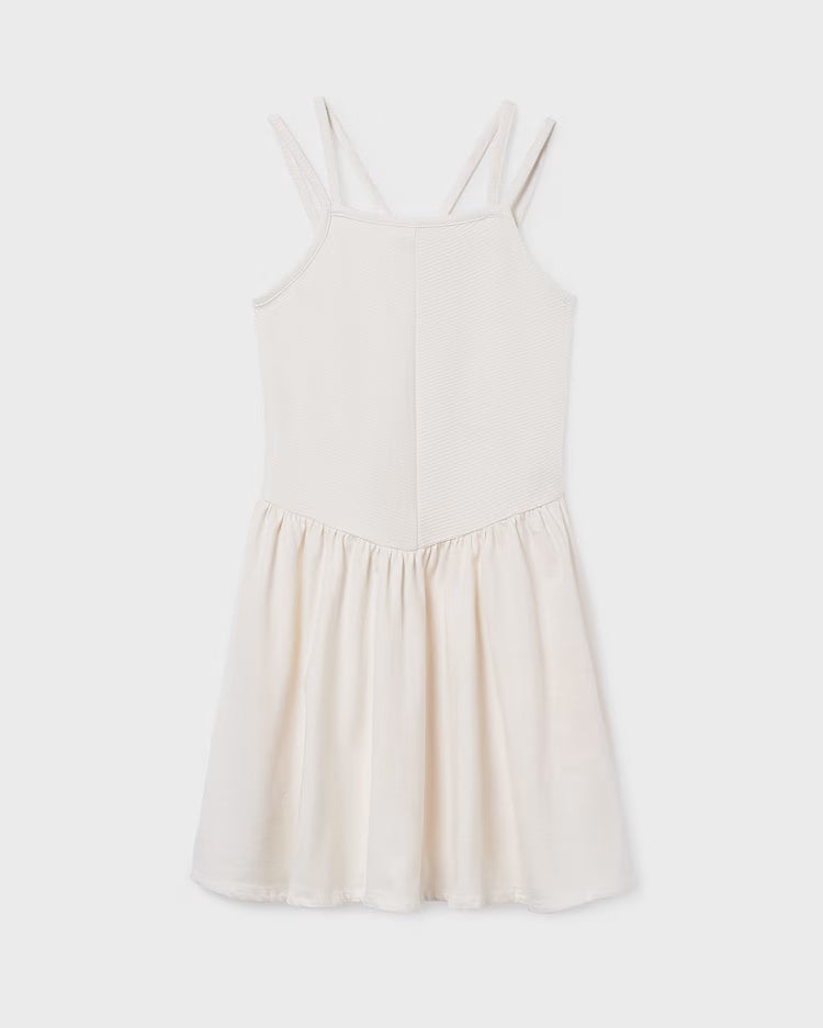 MAYORAL RIBBED DRESS - BONE