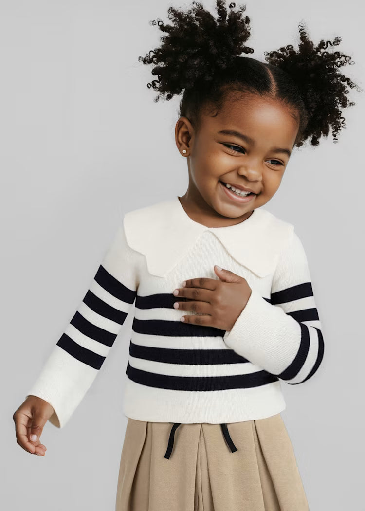 MAYORAL STRIPED SWEATER - IVORY
