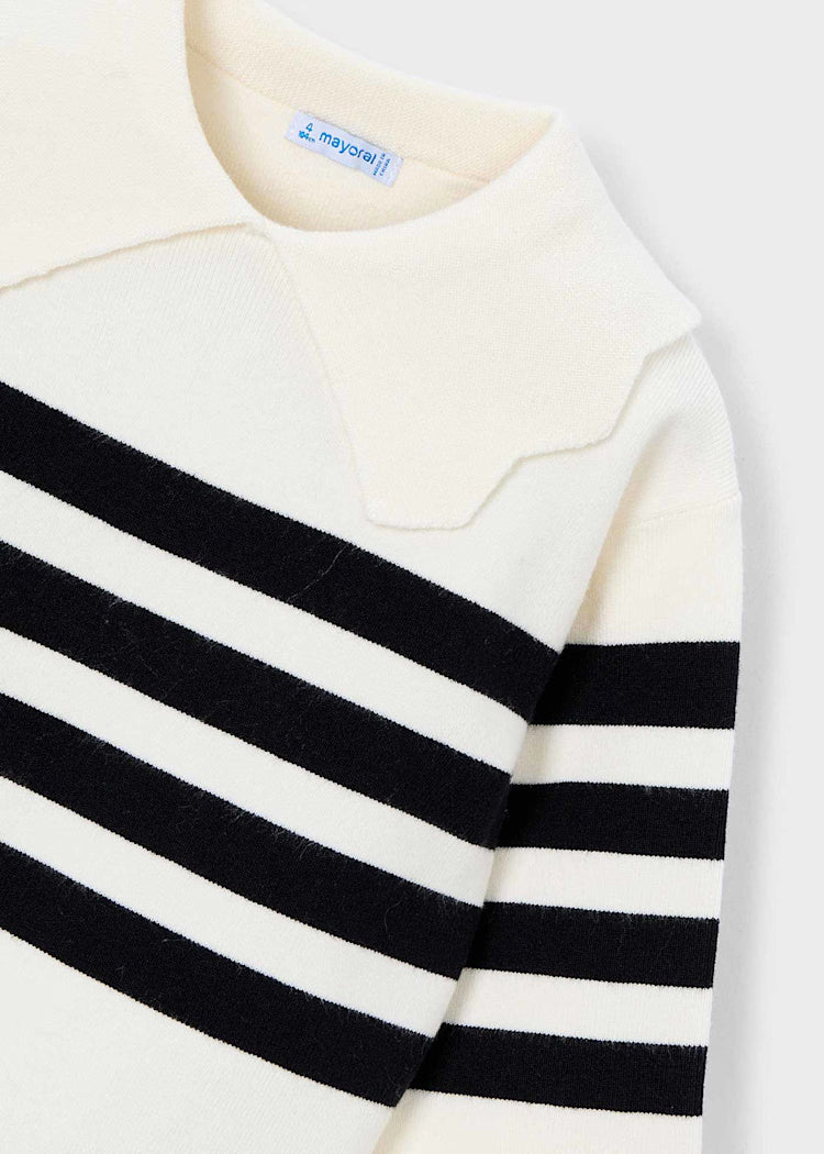 MAYORAL STRIPED SWEATER - IVORY