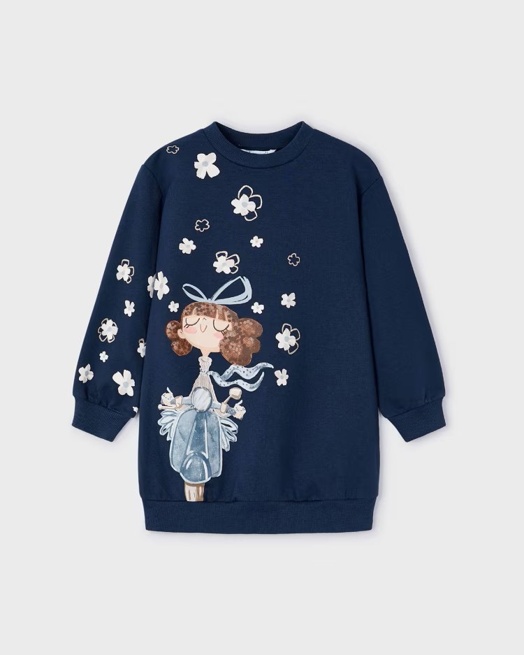 MAYORAL SWEATER DRESS - MIDNIGHT