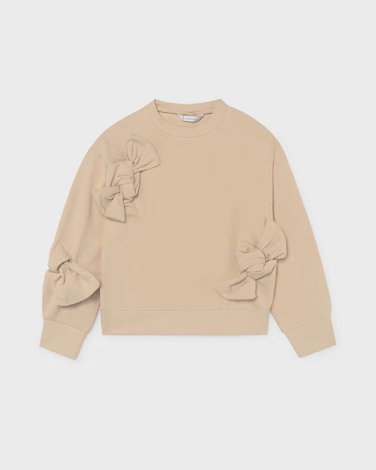 MAYORAL BOW DETAIL PULLOVER - OAT