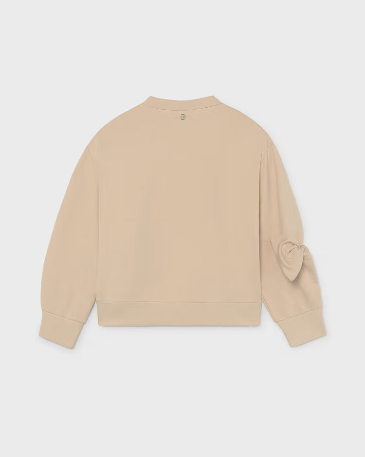 MAYORAL BOW DETAIL PULLOVER - OAT