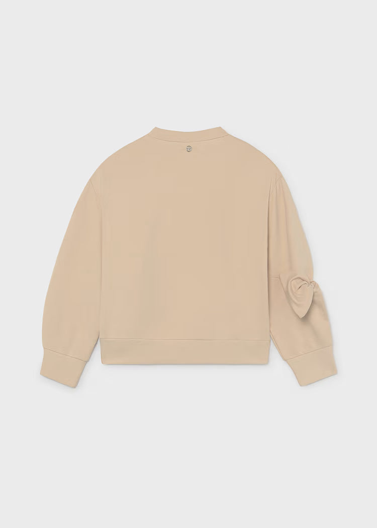MAYORAL BOW DETAIL PULLOVER - OAT