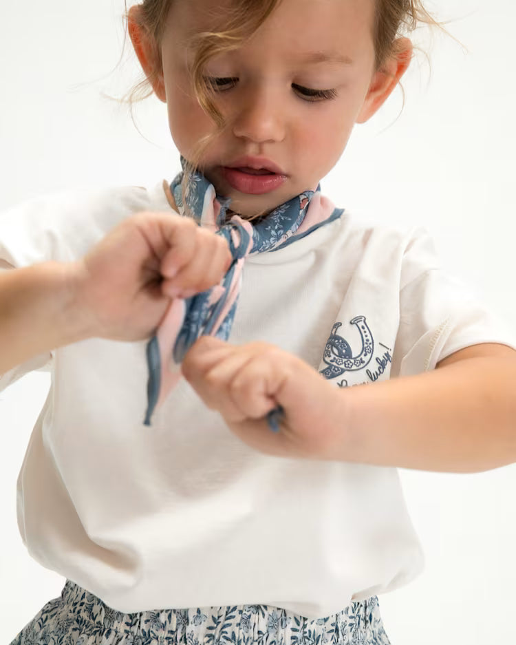 MAYORAL 2PC T SHIRT + BANDANA - SKY