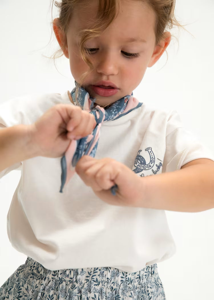 MAYORAL 2PC T SHIRT + BANDANA - SKY