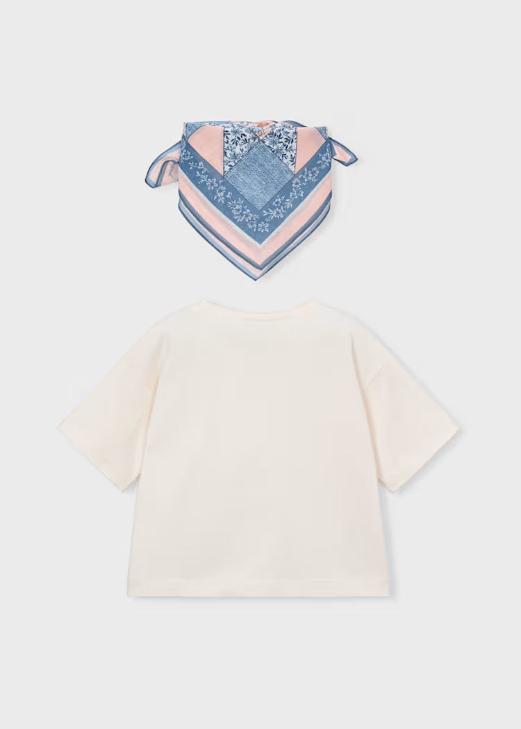 MAYORAL 2PC T SHIRT + BANDANA - SKY