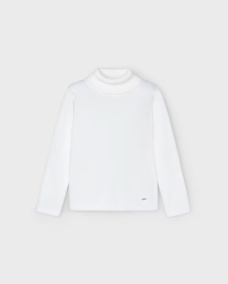 MAYORAL BASIC KNIT TURTLENECK - NATURAL