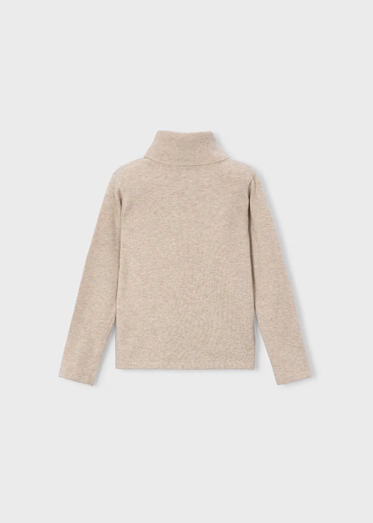 MAYORAL BASIC KNIT TURTLENECK - BEIGE