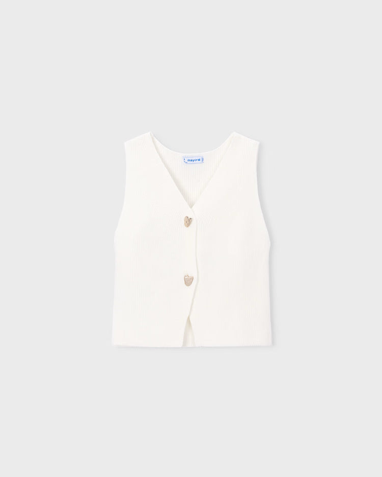 MAYORAL KNIT VEST - BONE