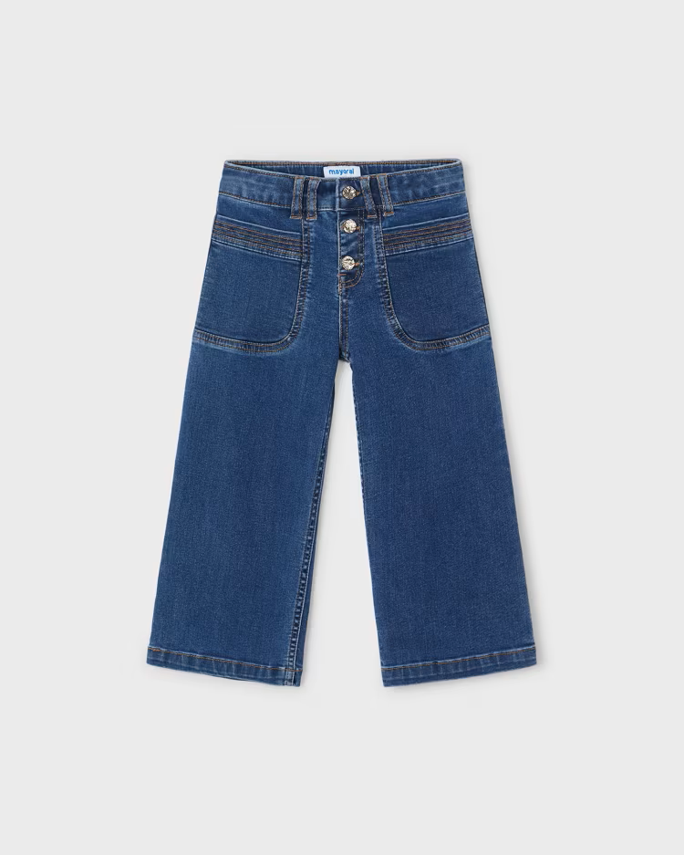 MAYORAL WIDE LEG JEANS - MEDIUM WASH