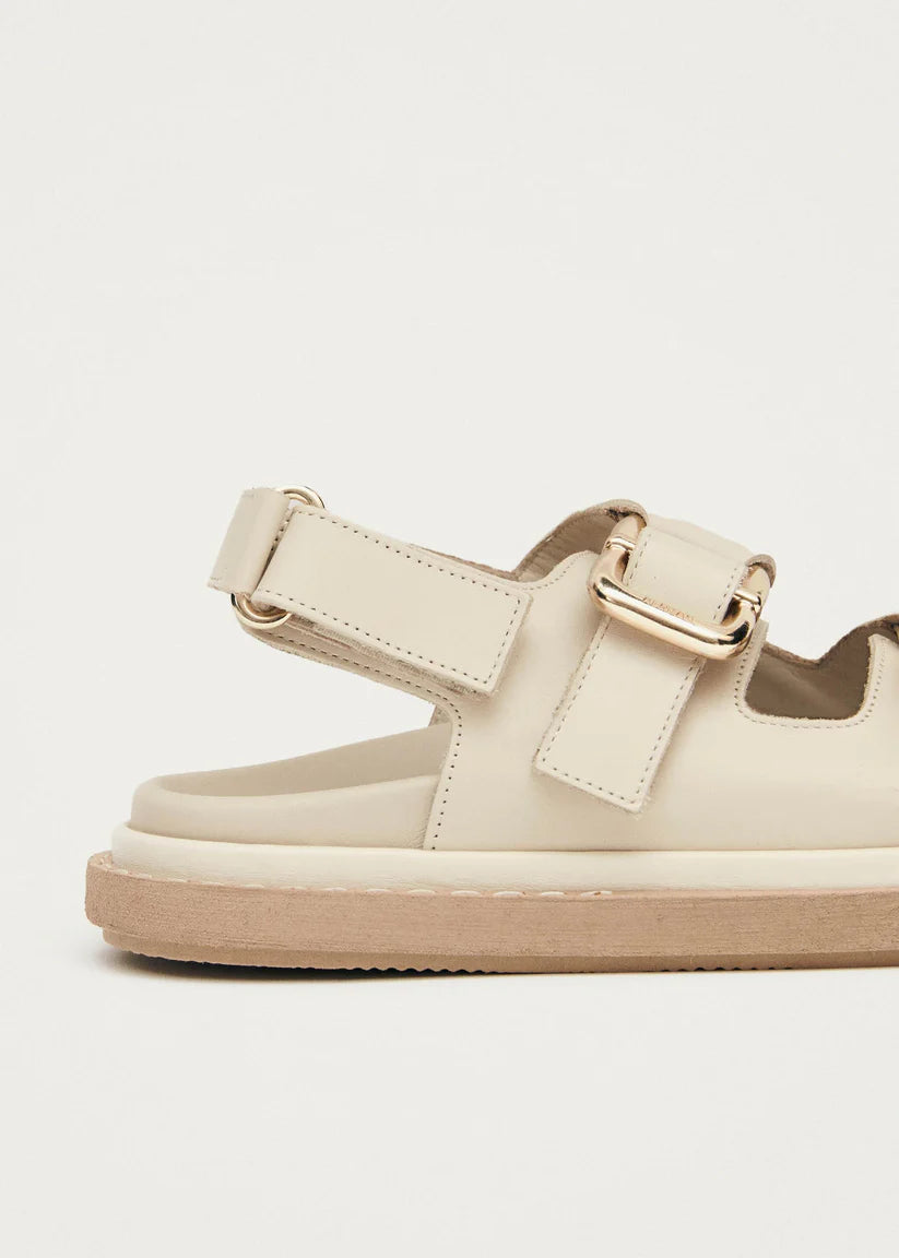 ALOHAS HARPER LEATHER SANDALS - IVORY