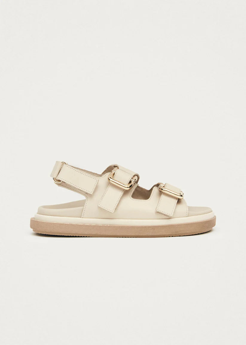 ALOHAS HARPER LEATHER SANDALS - IVORY