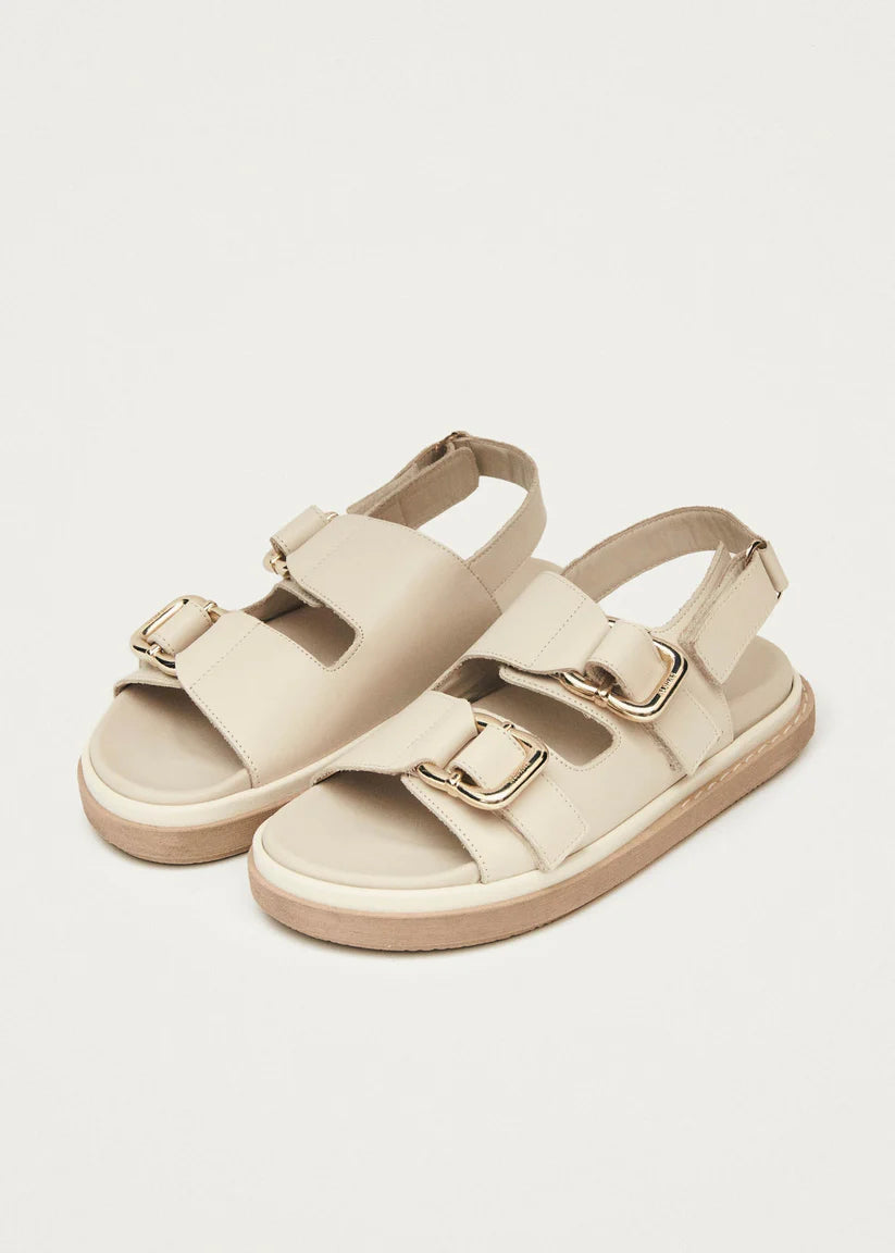 ALOHAS HARPER LEATHER SANDALS - IVORY