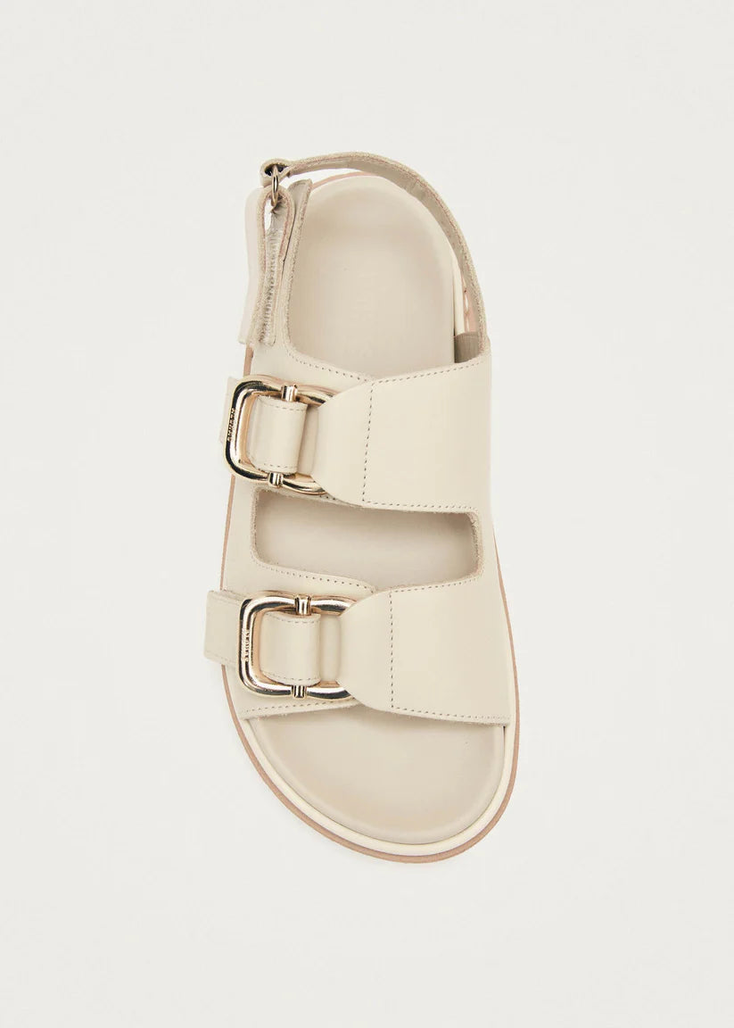 ALOHAS HARPER LEATHER SANDALS - IVORY