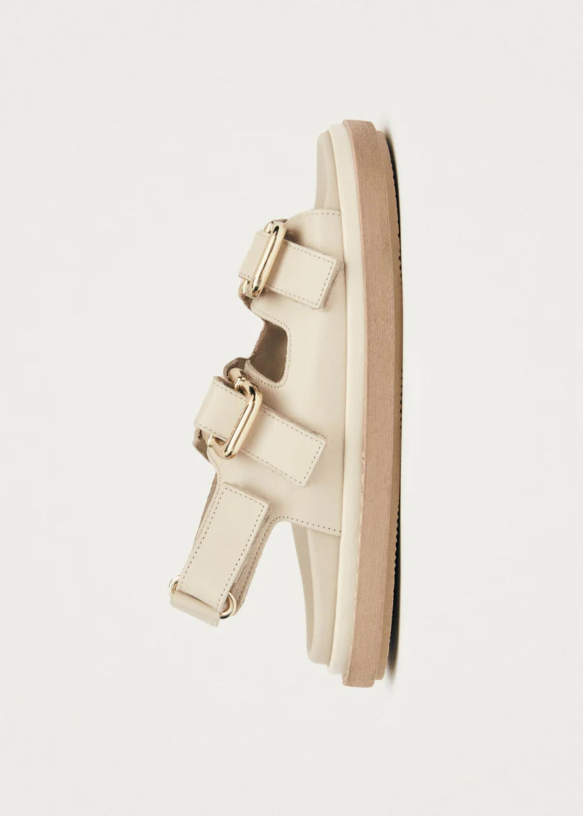 ALOHAS HARPER LEATHER SANDALS - IVORY