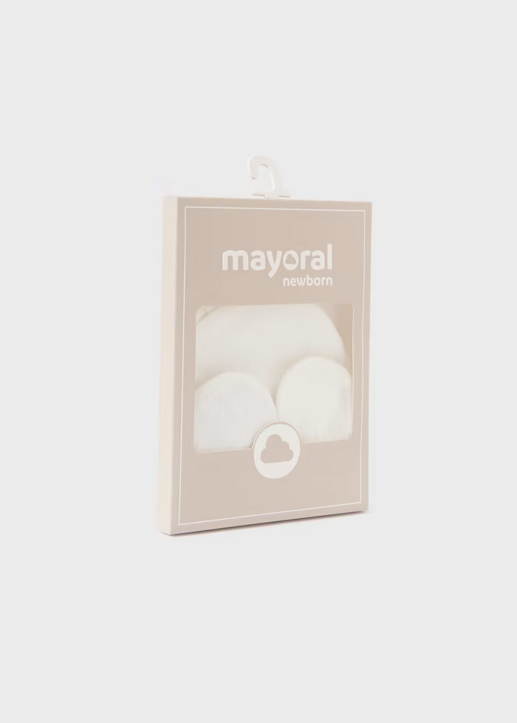 MAYORAL HAT + MITTS SET - NATURAL