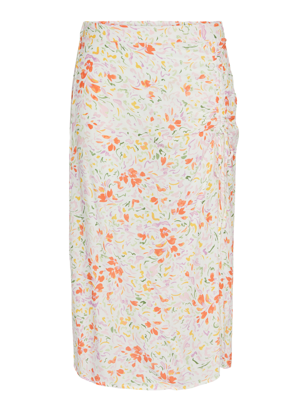 CARINE RUCHED SKIRT - CLOUD DANCER