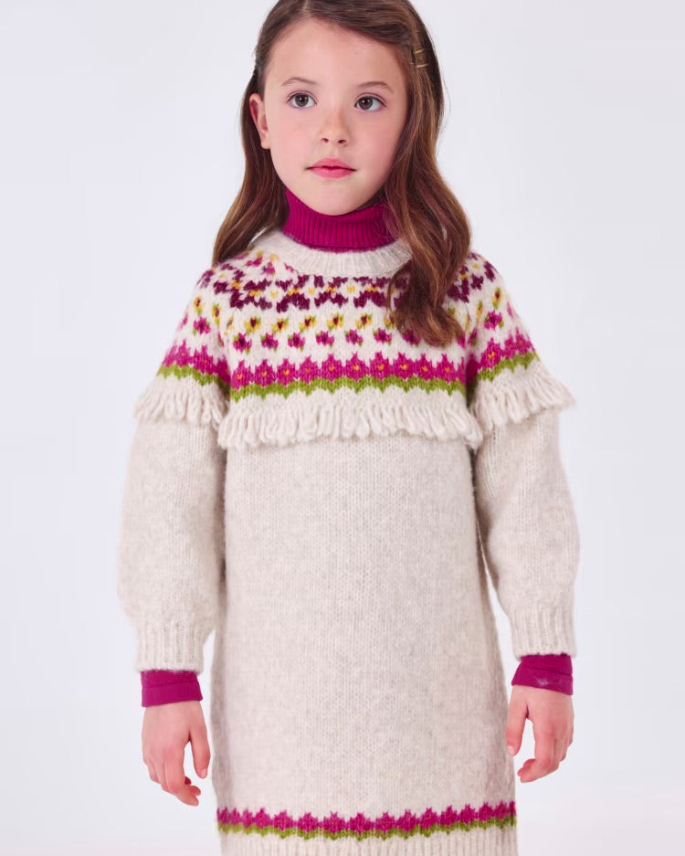 MAYORAL SWEATER DRESS - NATURAL