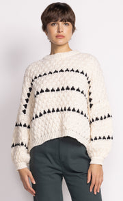 PINK MARTINI QUINN SWEATER - OFF WHITE