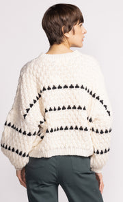 PINK MARTINI QUINN SWEATER - OFF WHITE