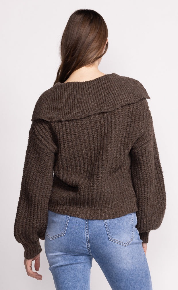 PINK MARTINI SLOANE SWEATER - BROWN