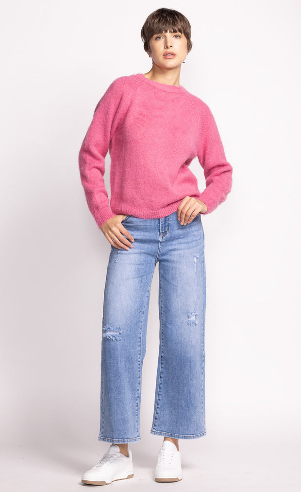 PINK MARTINI RORY DENIM PANTS - BLUE