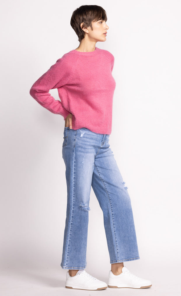 PINK MARTINI RORY DENIM PANTS - BLUE