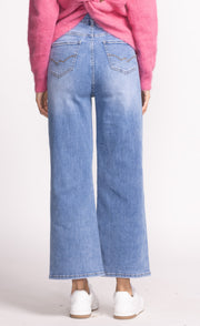 PINK MARTINI RORY DENIM PANTS - BLUE