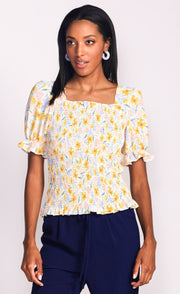 THE ZINNIA TOP - YELLOW