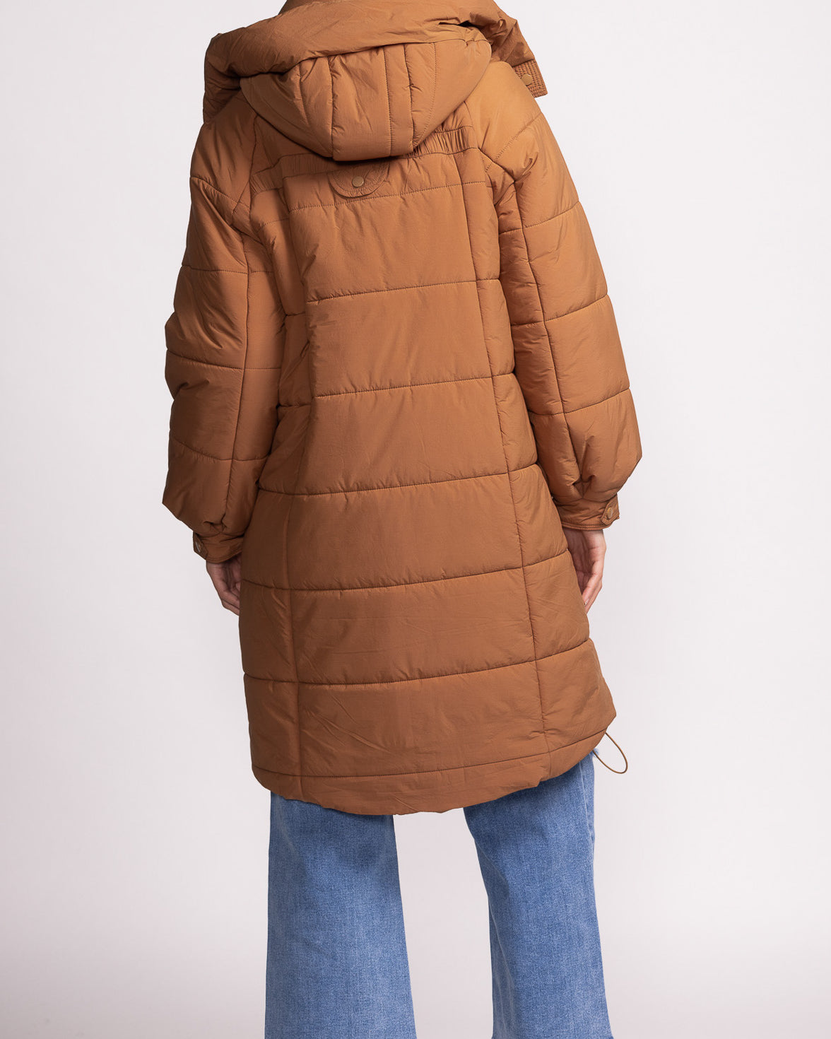 PINK MARTINI TANYA PUFFER COAT - BROWN